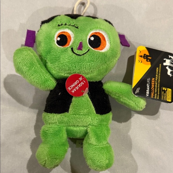 Vibrant Life Halloween Dog Chew Toys - Set of 3 Plush Squeakers, 7"-8" - Picture 4 of 6